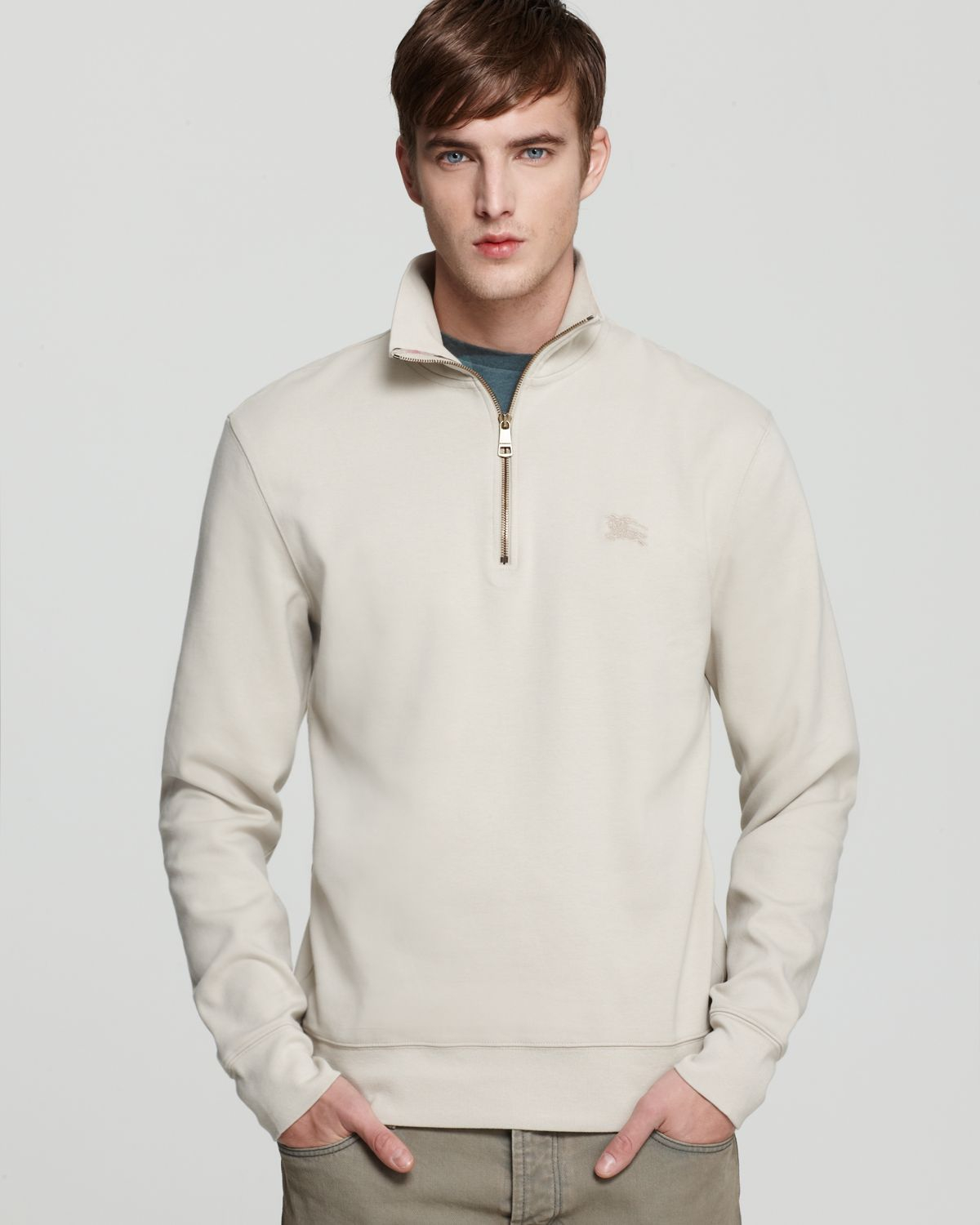 Download Burberry Brit Admiral Halfzip Sweatshirt in Blue for Men ...