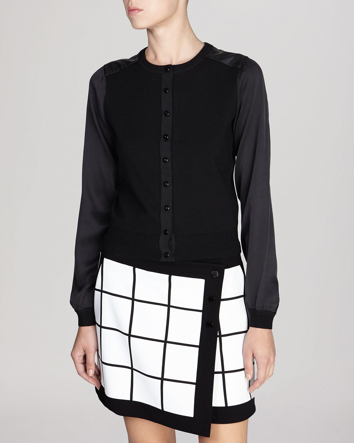 karen millen black cardigan