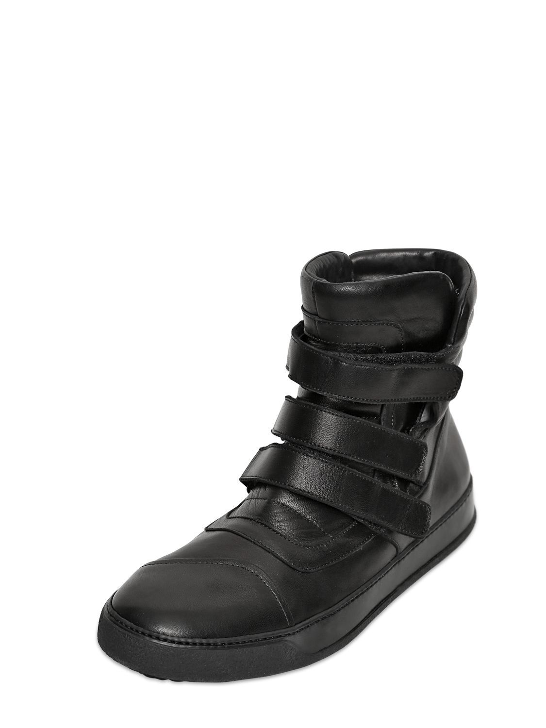 black velcro high tops