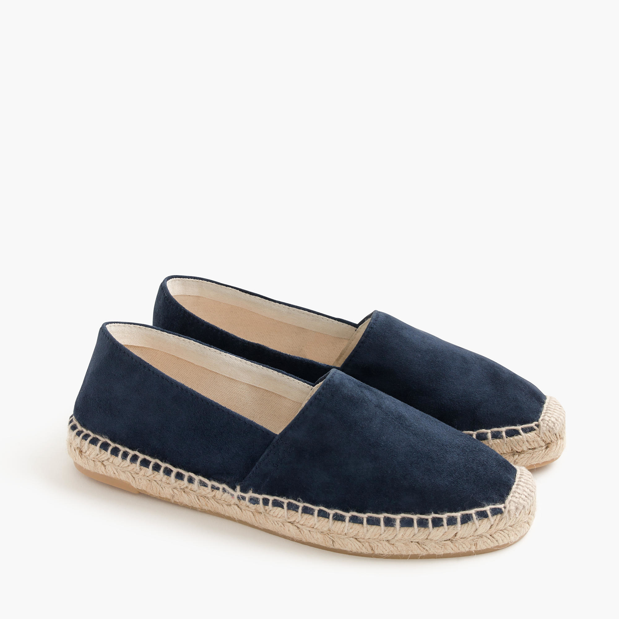 blue suede espadrilles