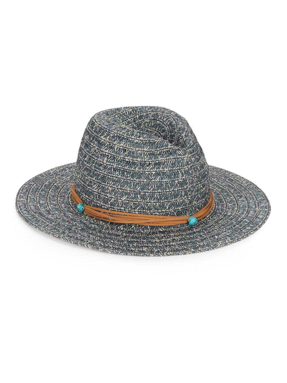 Saks Fifth Avenue Synthetic Faux Suede Band Straw Hat in ...