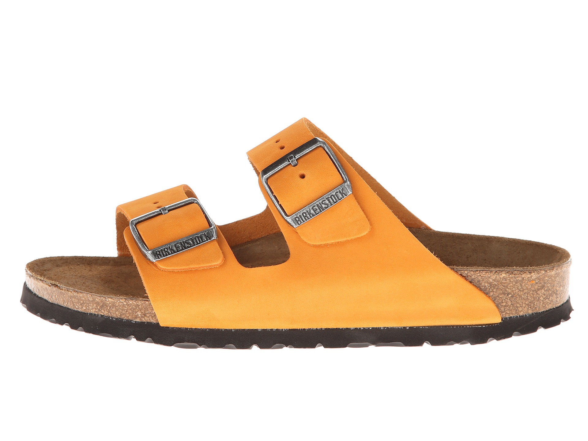 birkenstock arizona orange nubuck