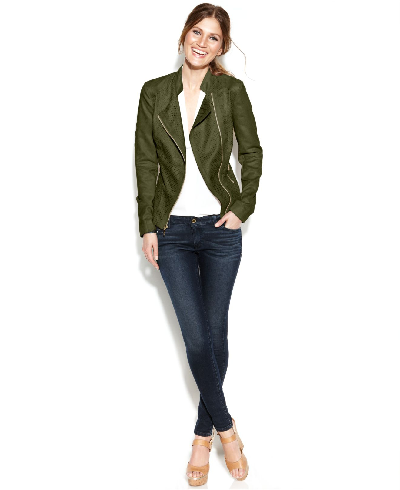 kensie jacket green