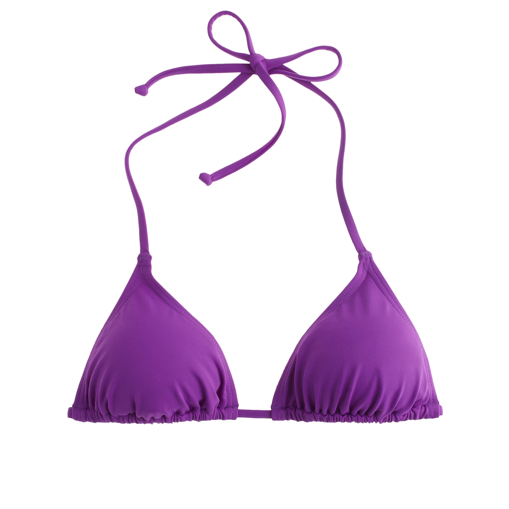 J.crew String Bikini Top In Italian Matte in Purple | Lyst