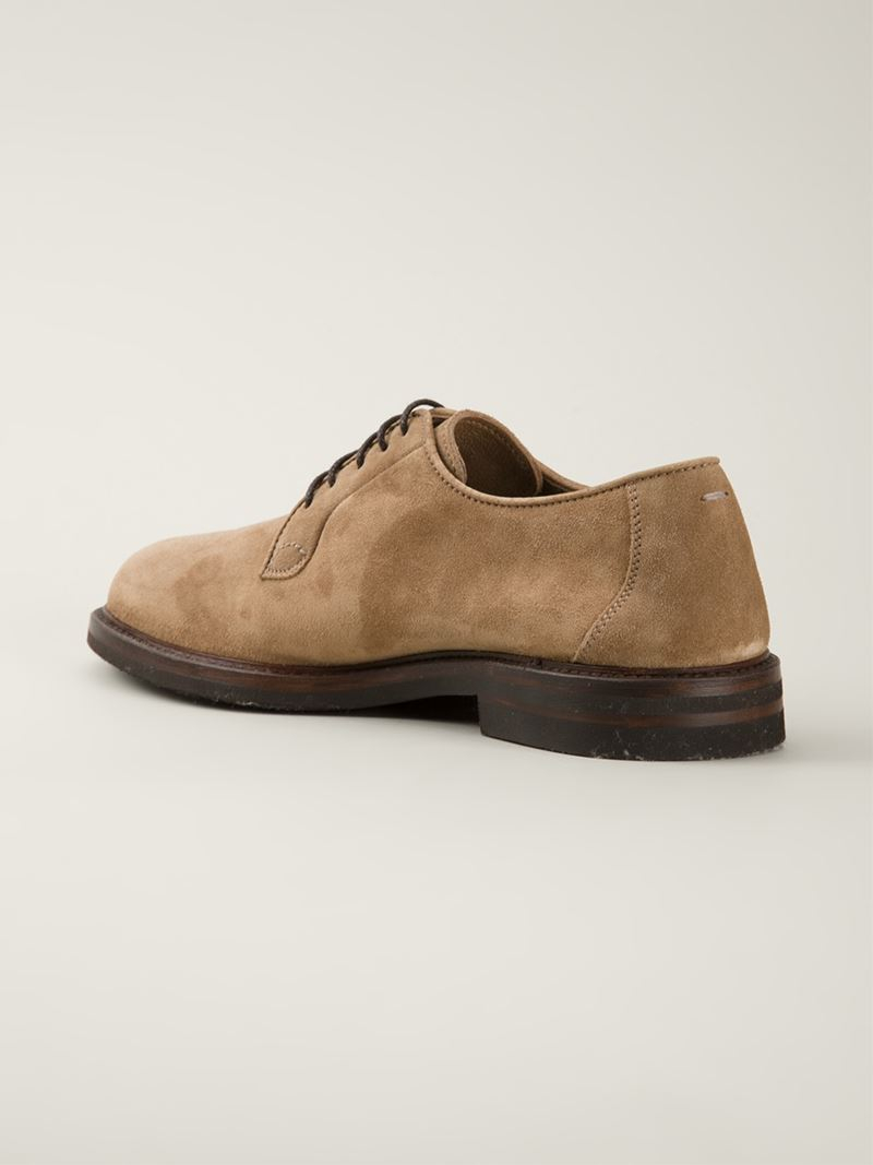 Brunello Cucinelli Lace-Up Derby Shoes in Brown for Men - Lyst