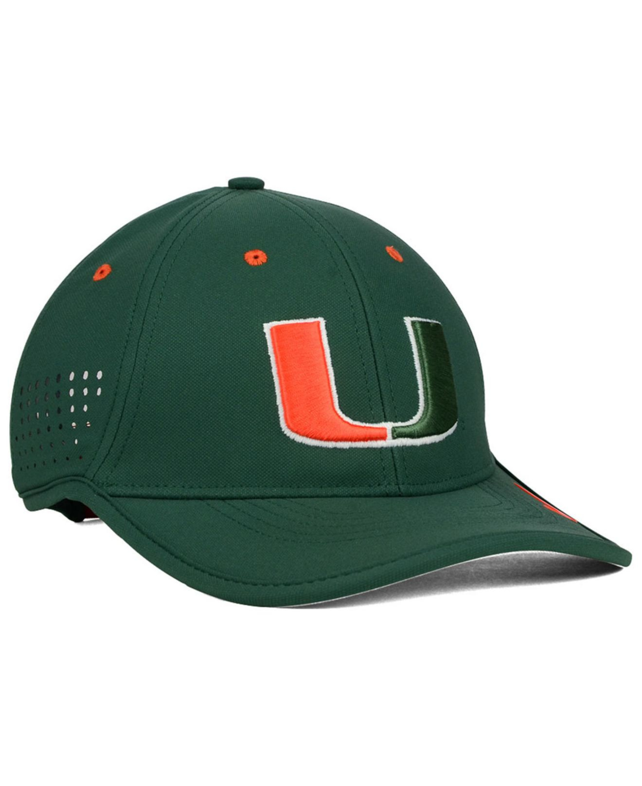 Nike Synthetic Miami Hurricanes Dri-fit Coaches Cap in Green for Men | Lyst