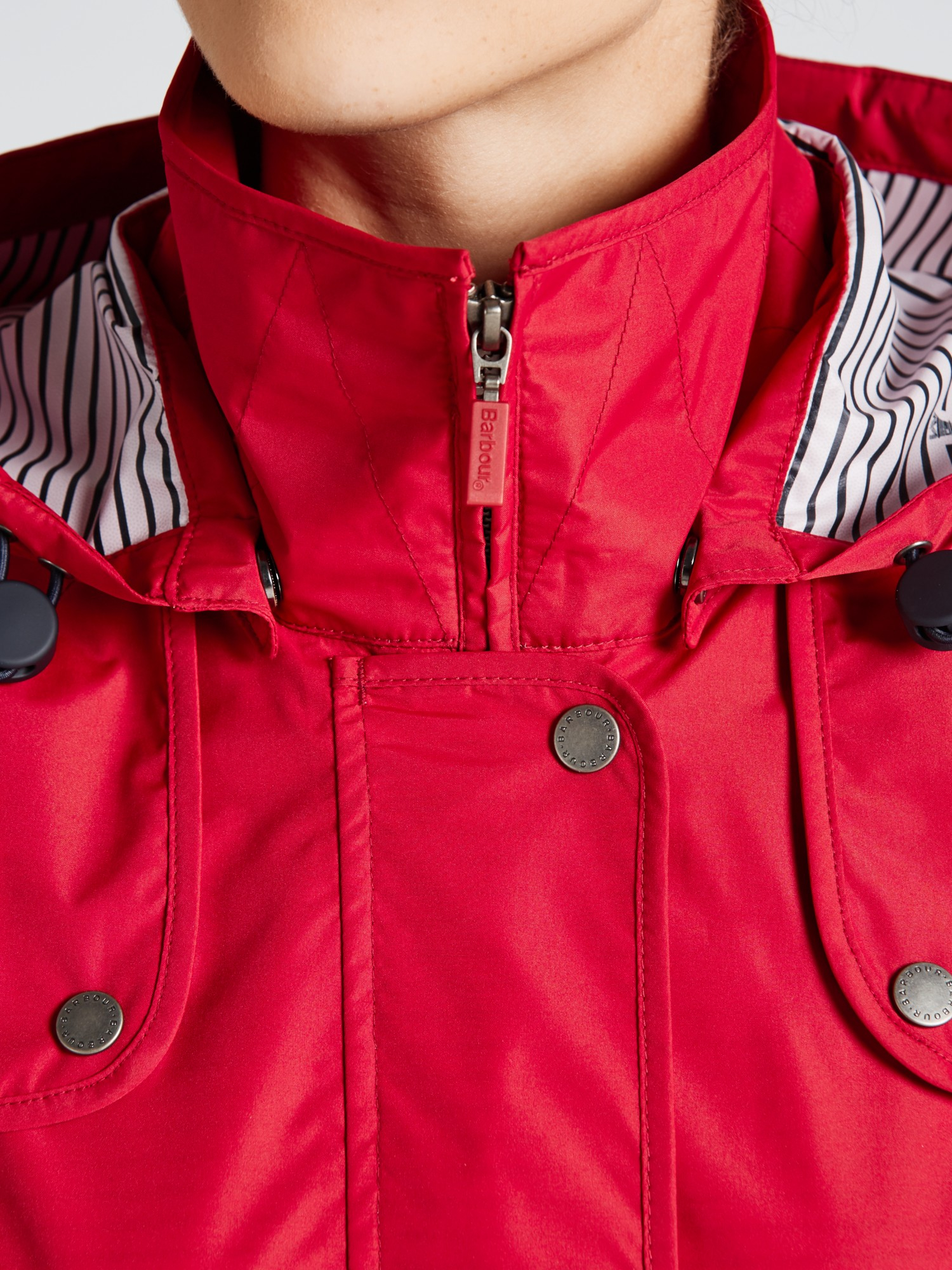 barbour trevose jacket red