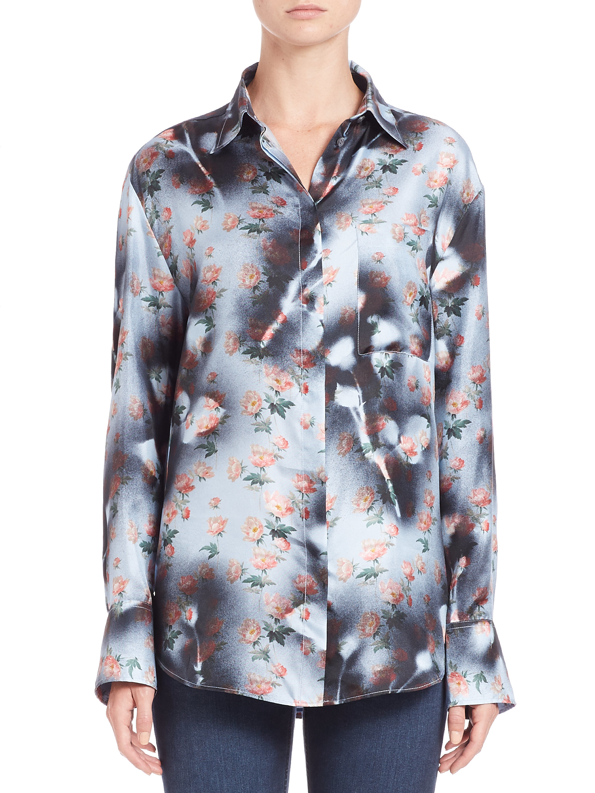 acne studios silk shirt