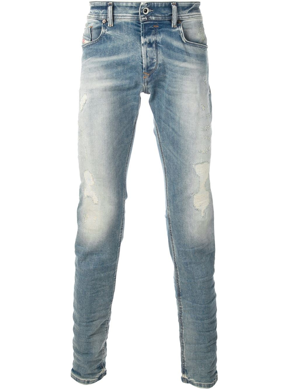 Diesel Faded Skinny Jeans in Blue for Men | Lyst