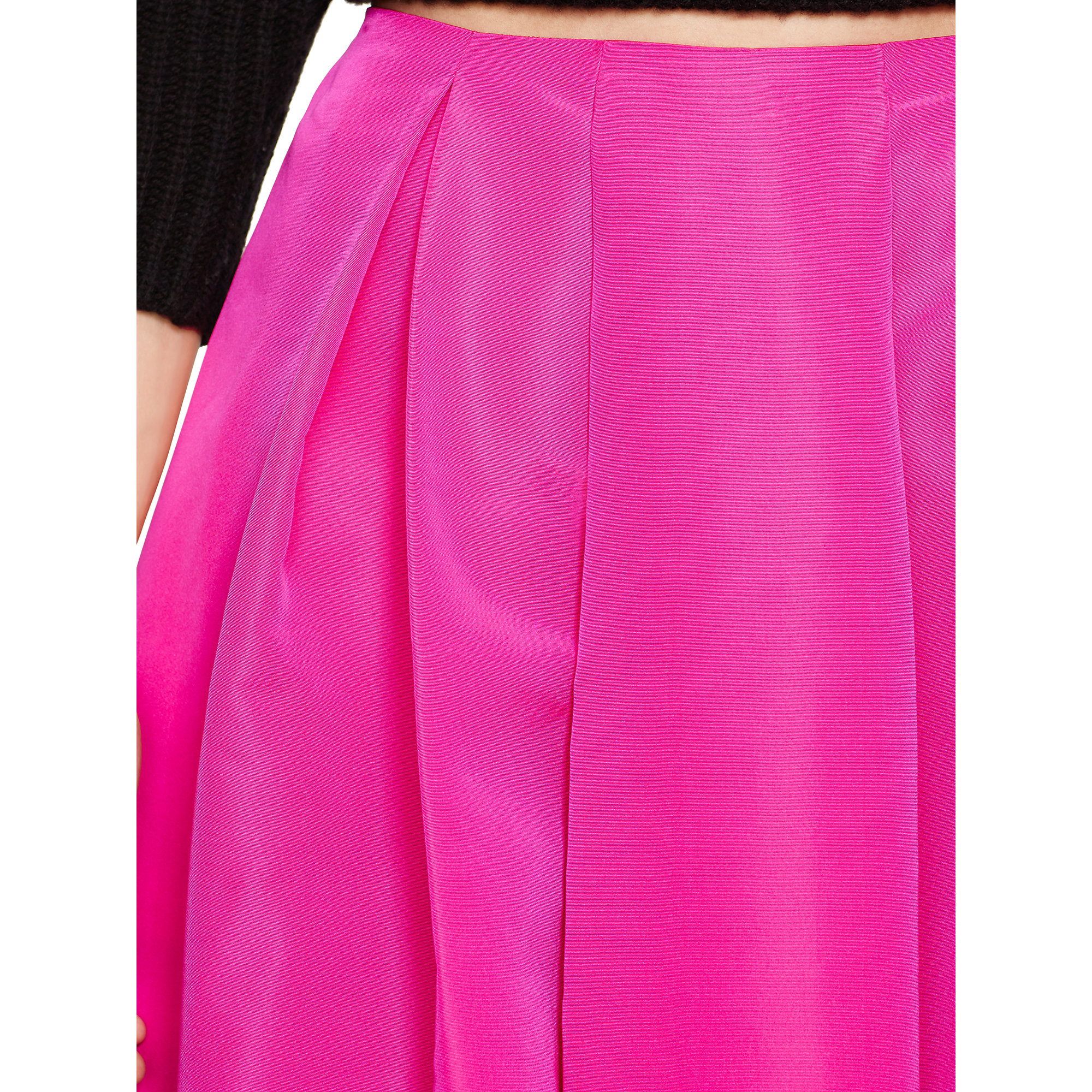 Polo Ralph Lauren Pleated Silk Skirt in 