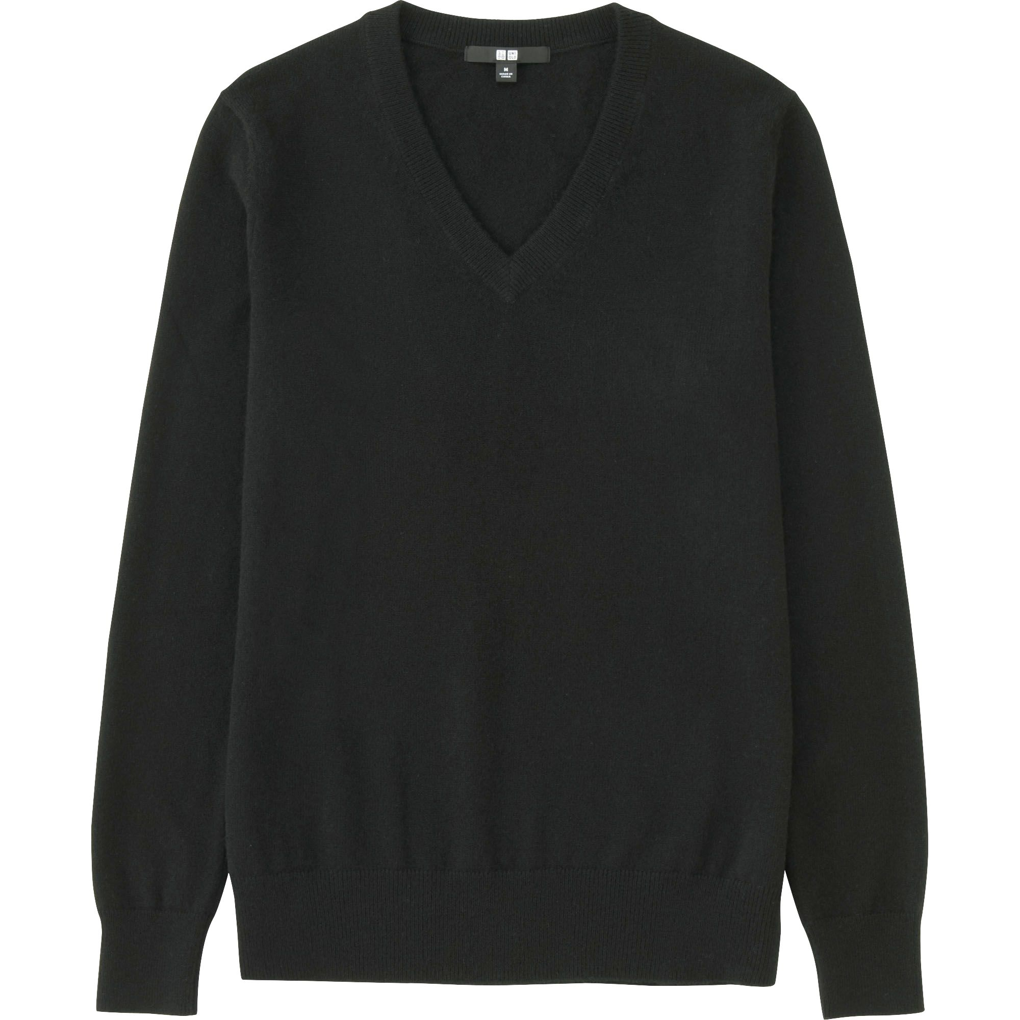 Uniqlo | Black Women Cashmere V-neck Sweater | Lyst