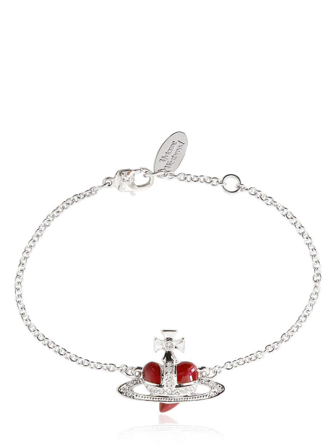 Vivienne Westwood Mayfair Relief Bracelet Silver | Mainline Menswear Denmark