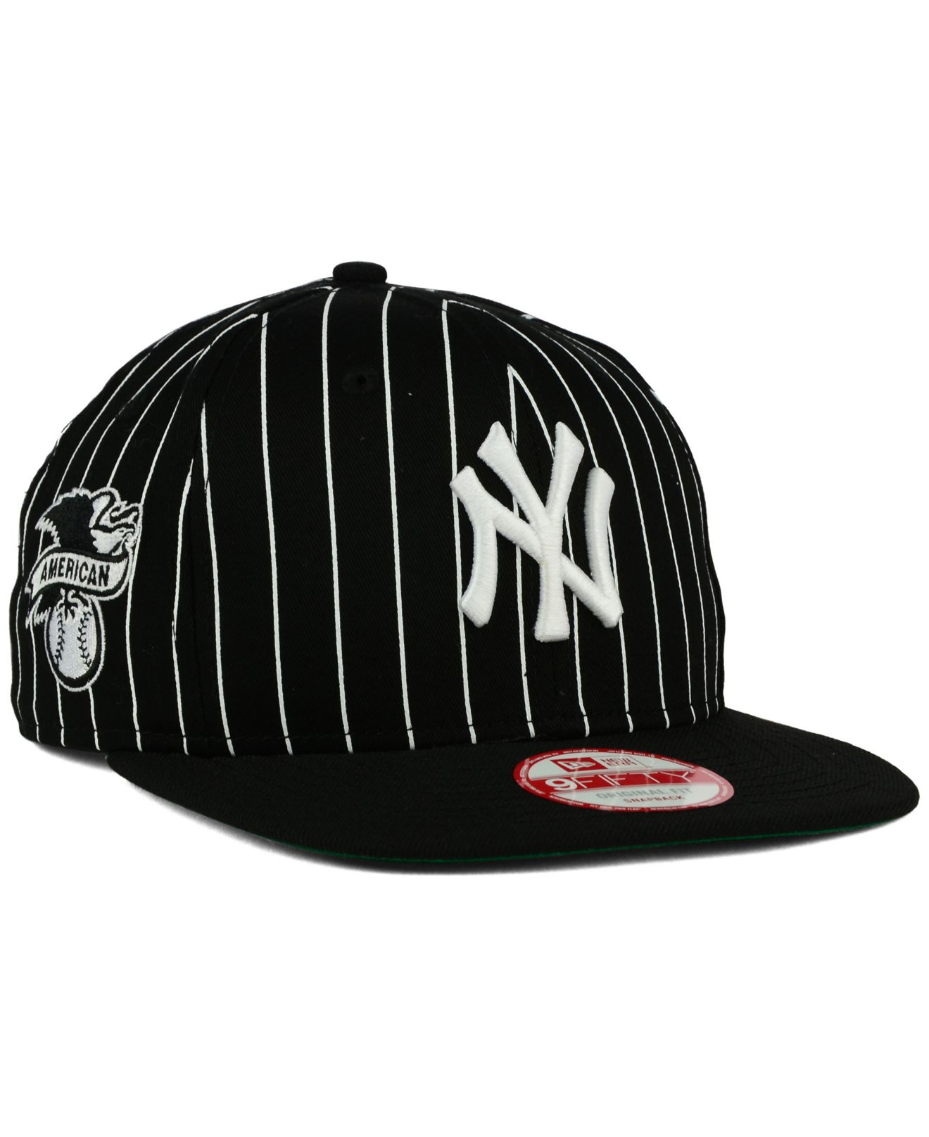 KTZ New York Yankees Vintage Pinstripe 9fifty Snapback Cap in Black for Men  | Lyst