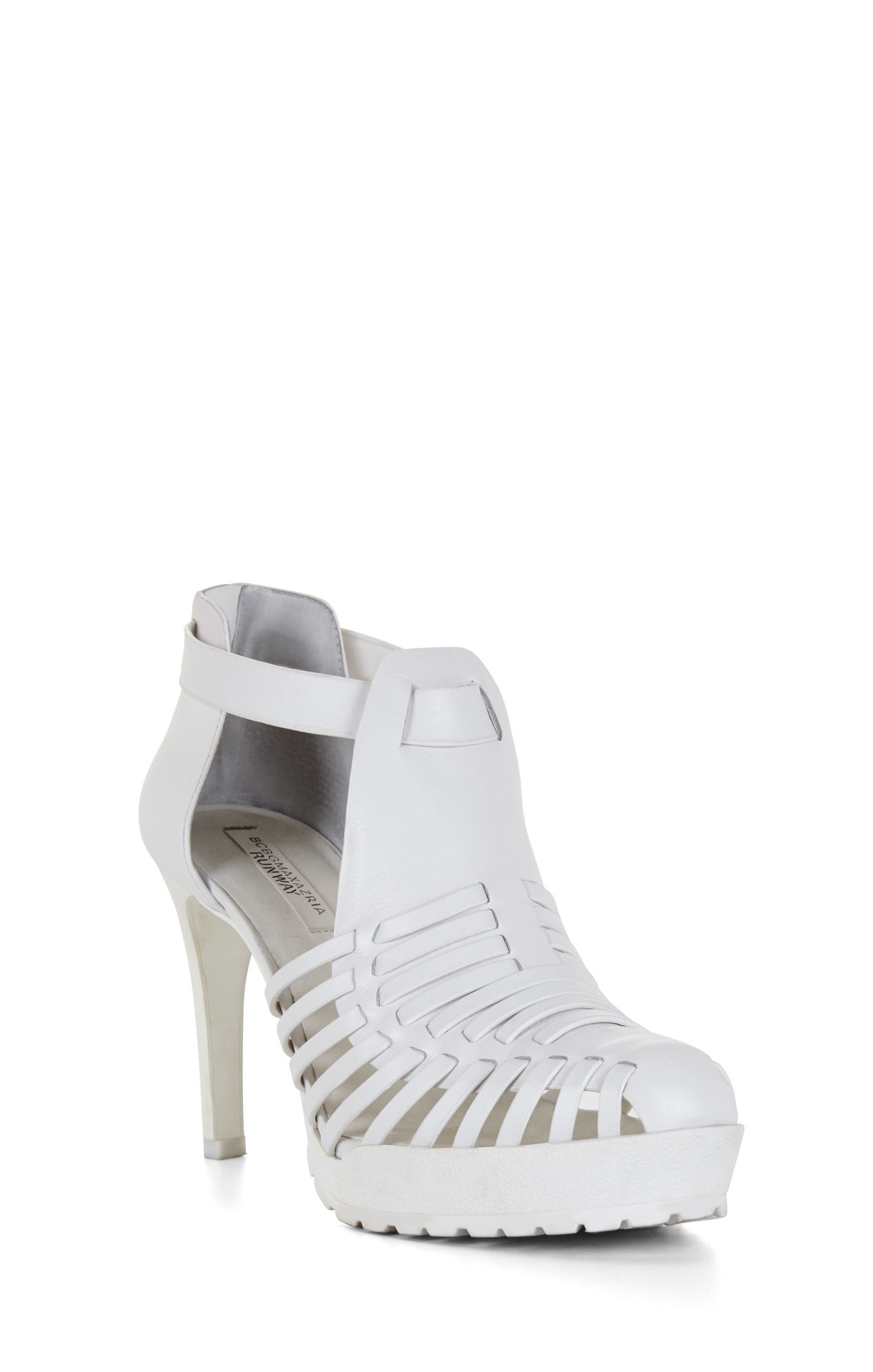 bcbg white heels