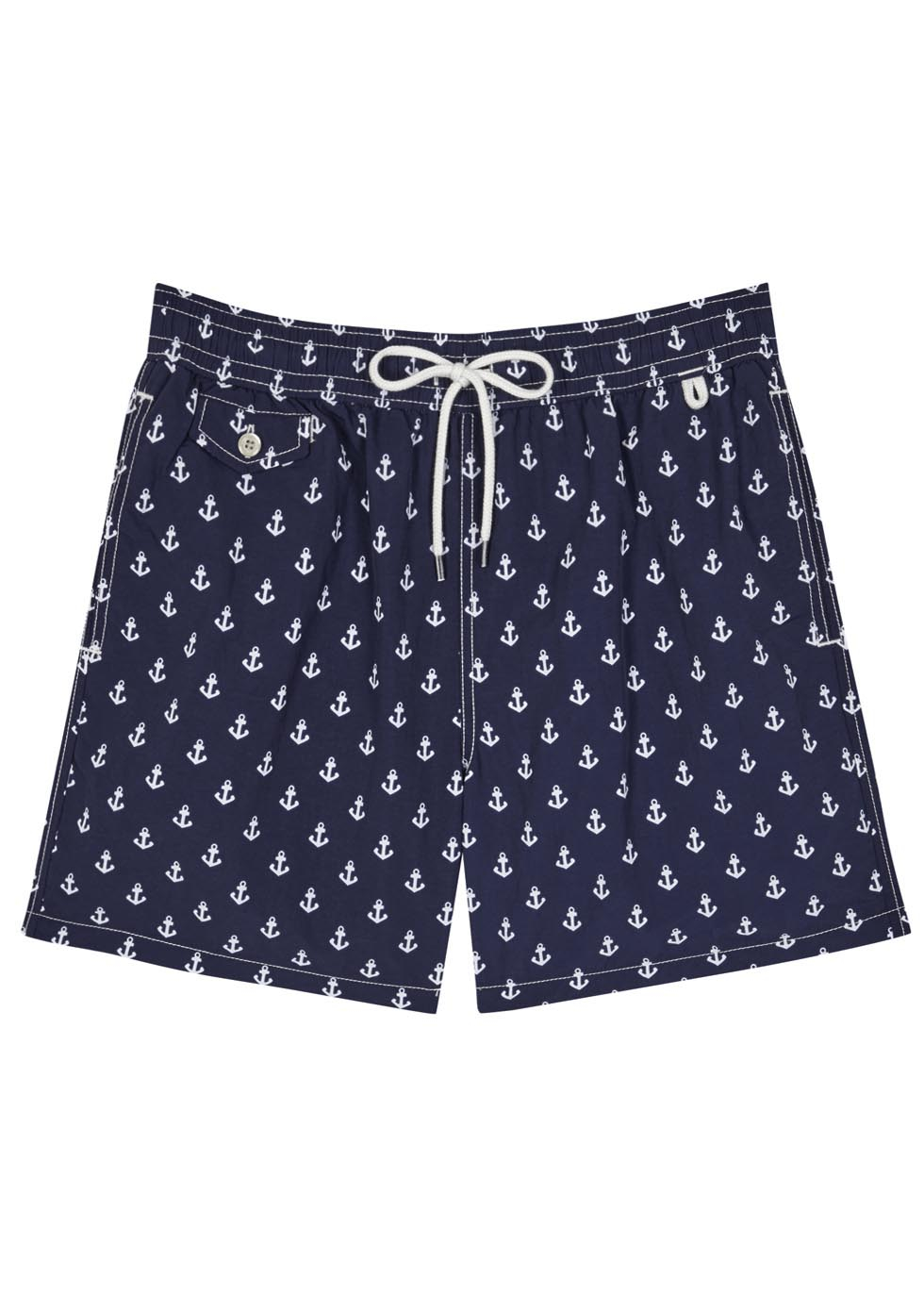 Polo ralph lauren Navy Anchor Print Swim Shorts in Blue for Men (navy ...