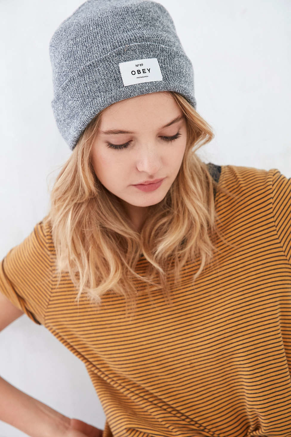 obey beanie womens