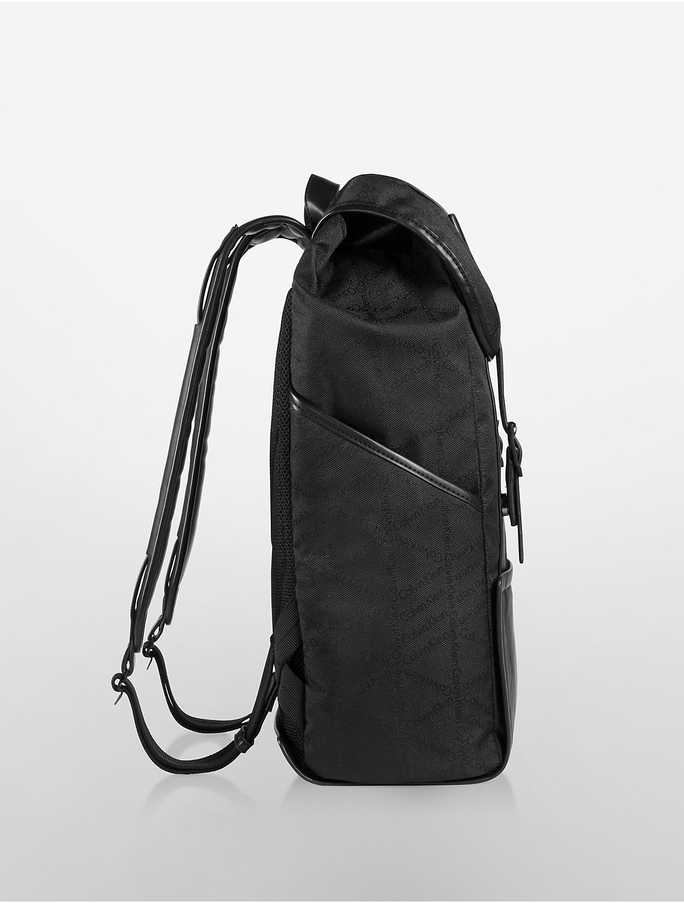 Calvin Klein Denim Jeans Troy Logo Backpack in Black for ...