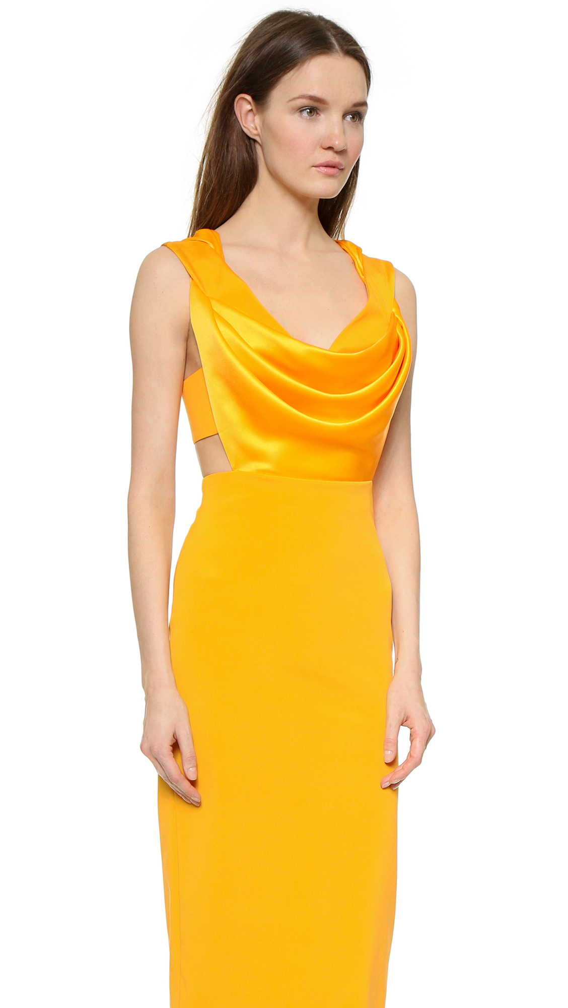 marigold cocktail dress