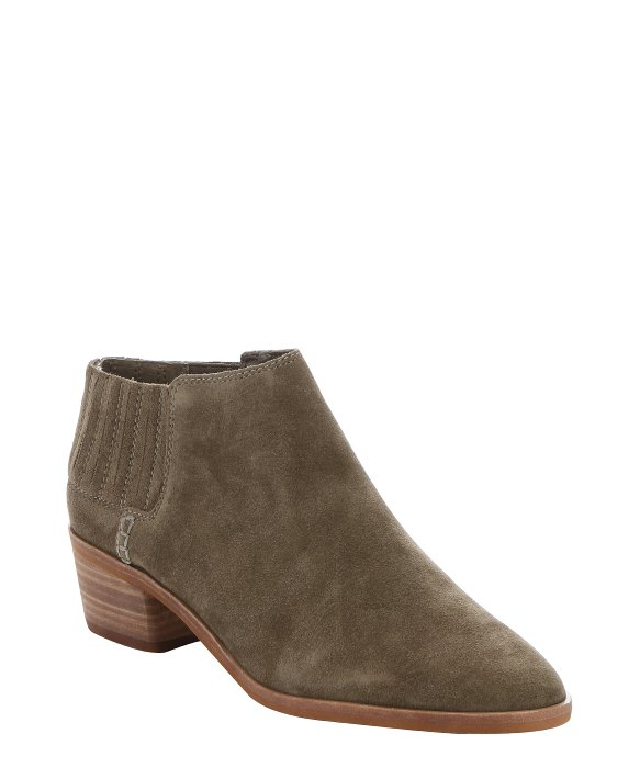 Lyst - Dolce vita Moss Green Suede 'keiton' Ankle Booties in Green