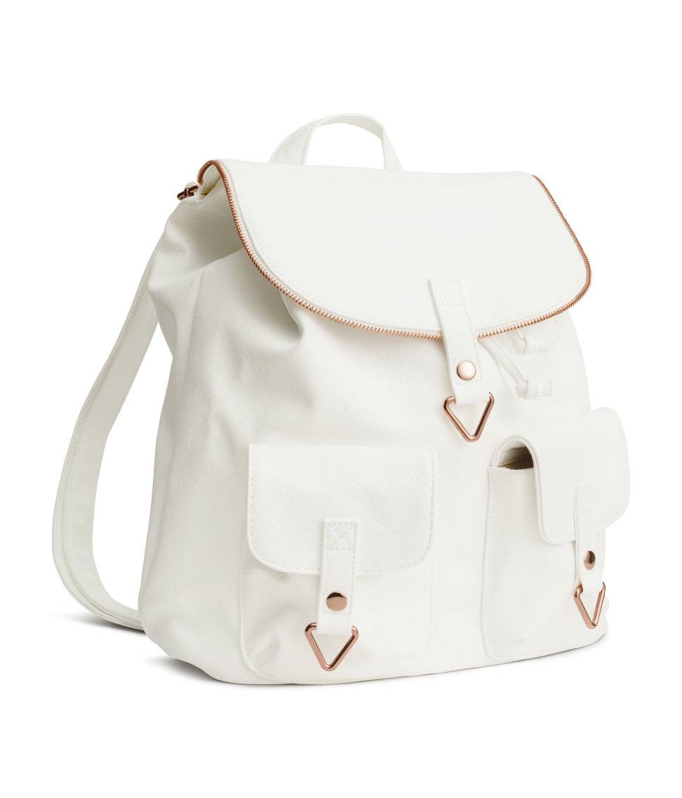 h&m white handbag