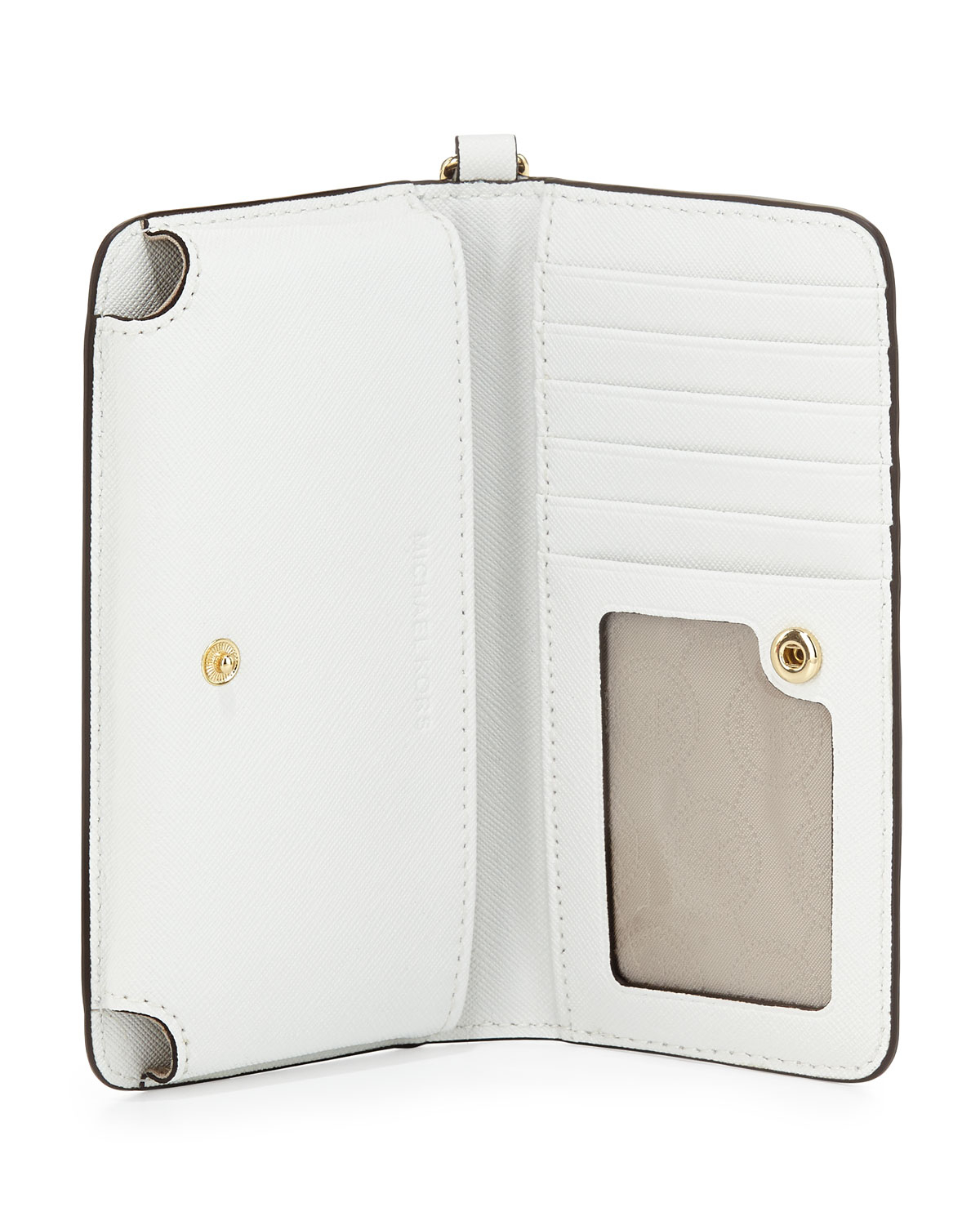 white michael kors wristlet