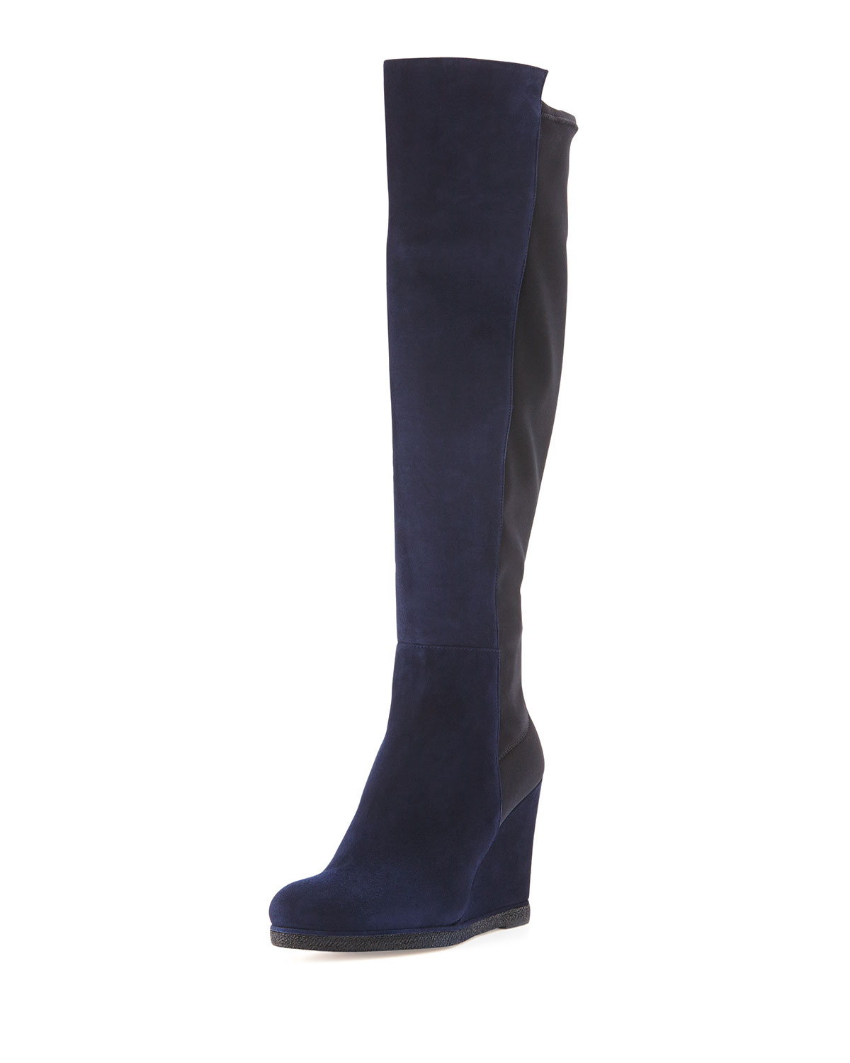 stuart weitzman 5050 boot black suede