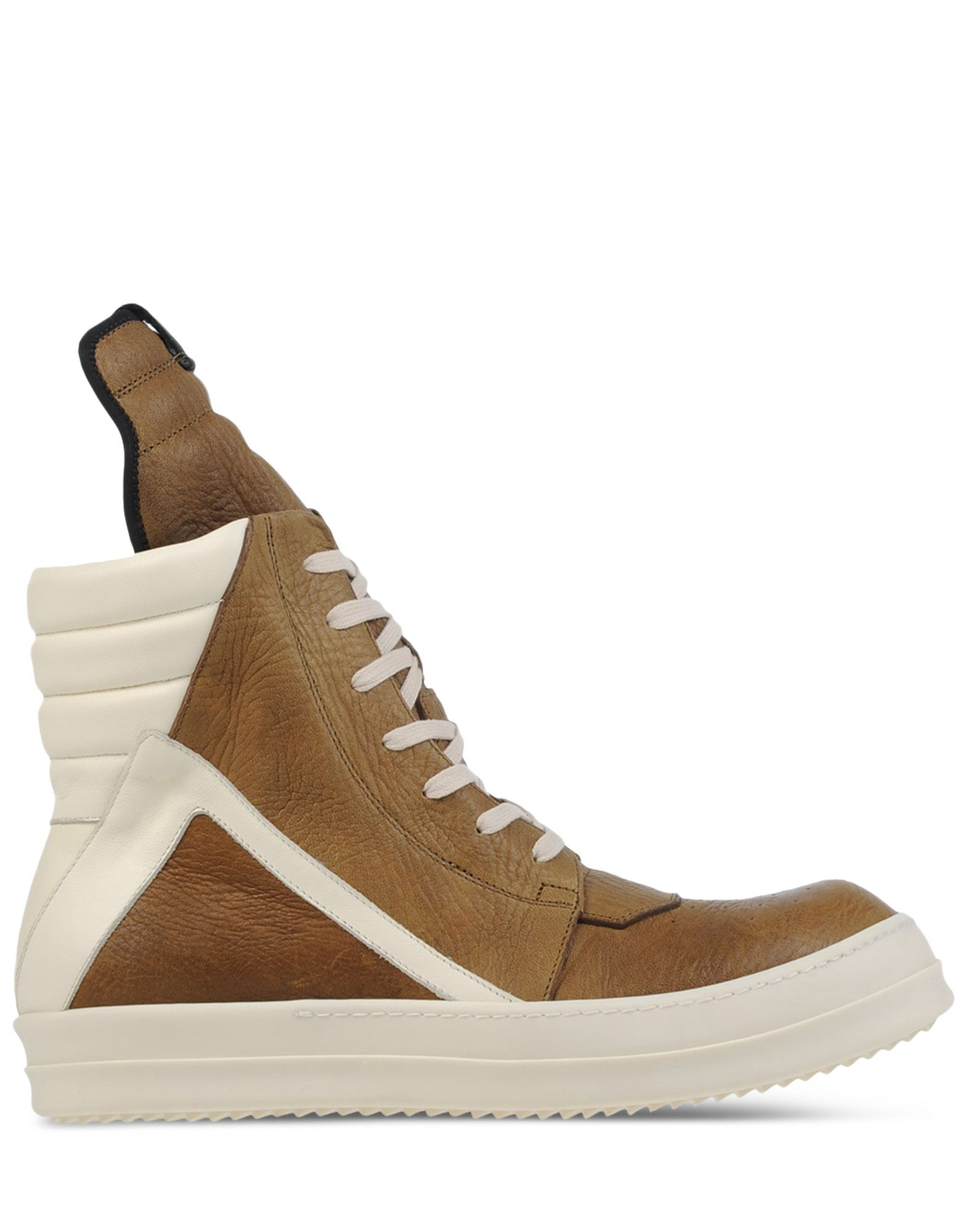 rick owens high knee sneakers
