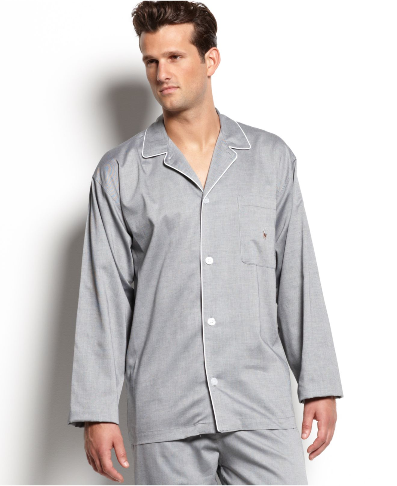 Polo Ralph Lauren Cotton Men's Woven Oxford Pajama Shirt in Blue for Men -  Lyst