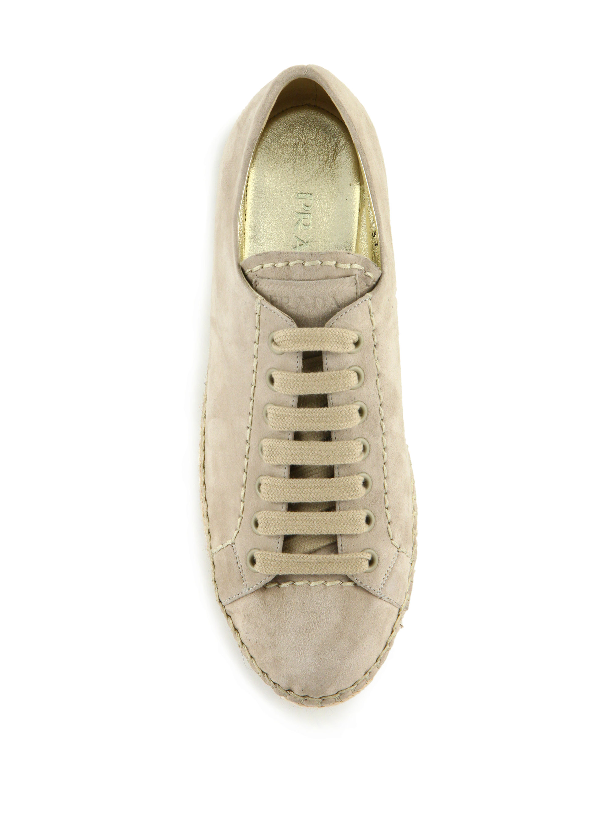 prada espadrille platform sneakers