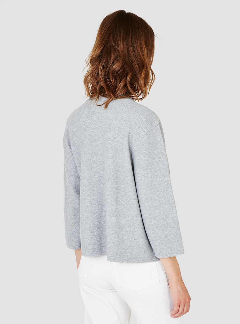 heather gray cardigan
