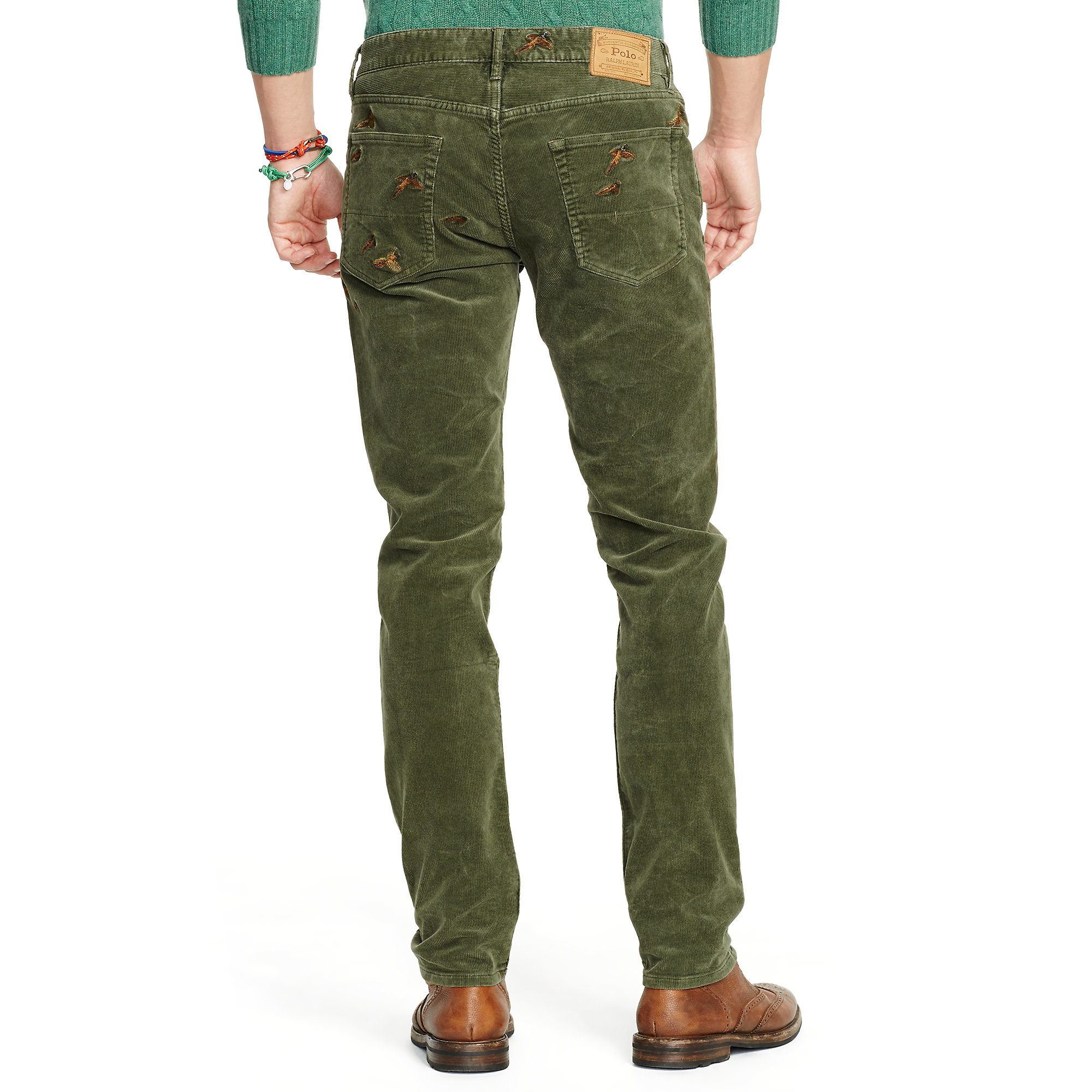 Polo Ralph Lauren Sullivan Slim Corduroy Pant in Green for Men - Lyst