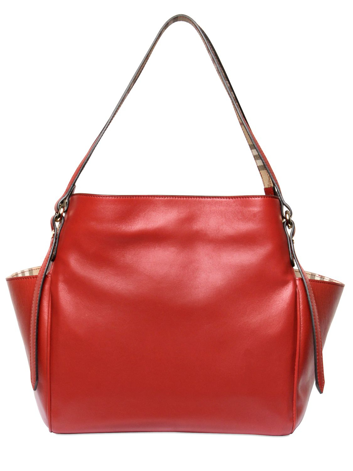 Burberry Small Canterbury Soft Leather Bag in Red - Lyst