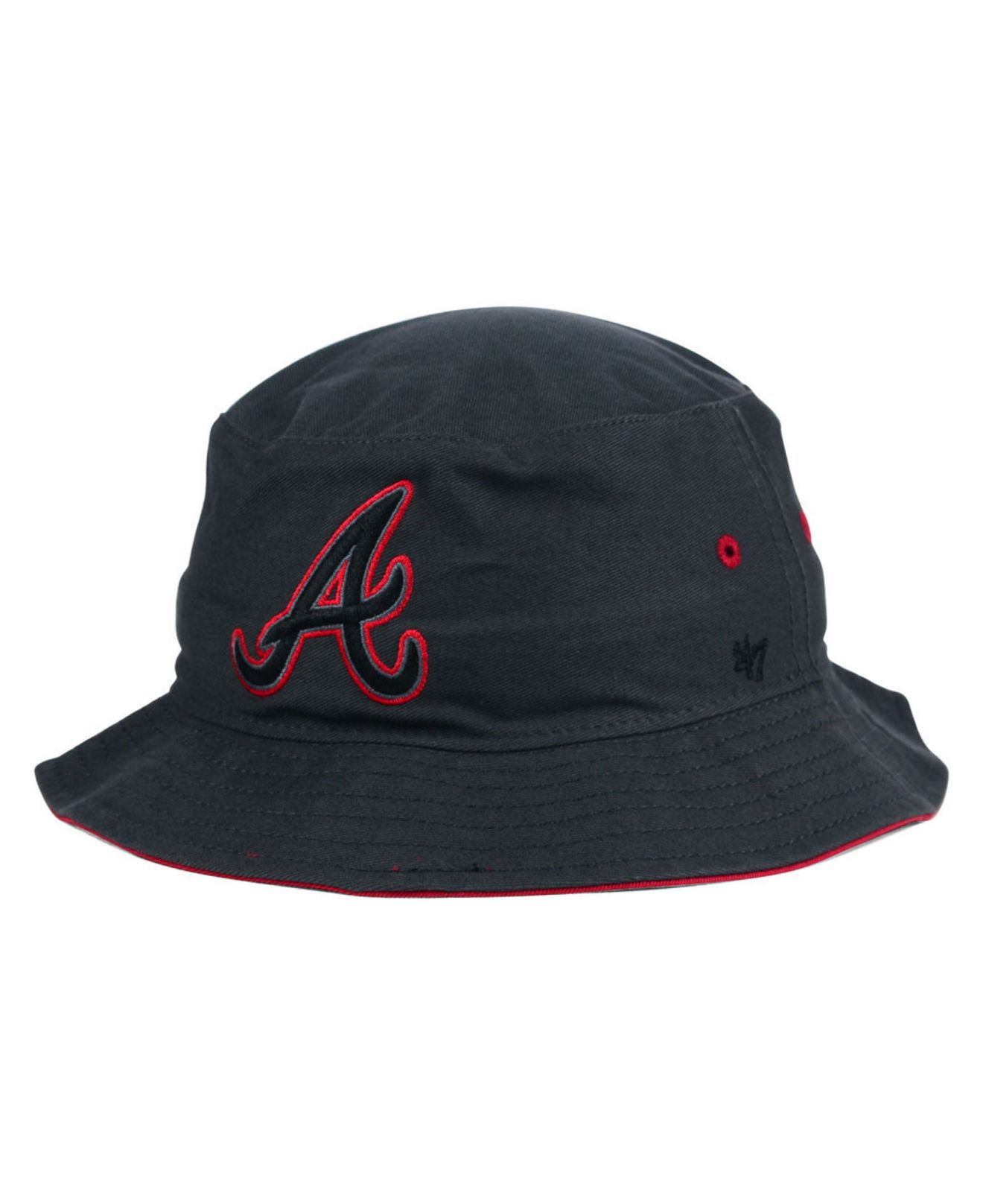47 Brand Atlanta Braves Turbo Bucket Hat in Gray | Lyst