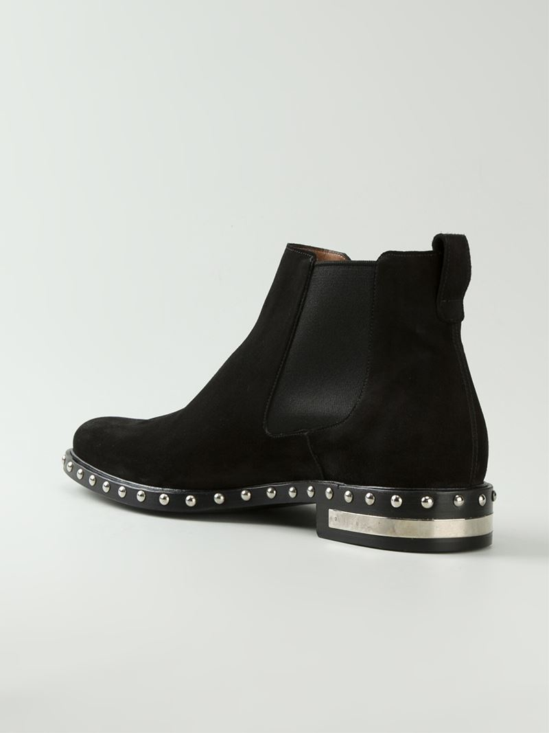 Givenchy Studded Chelsea Boots in Black for Men | Lyst