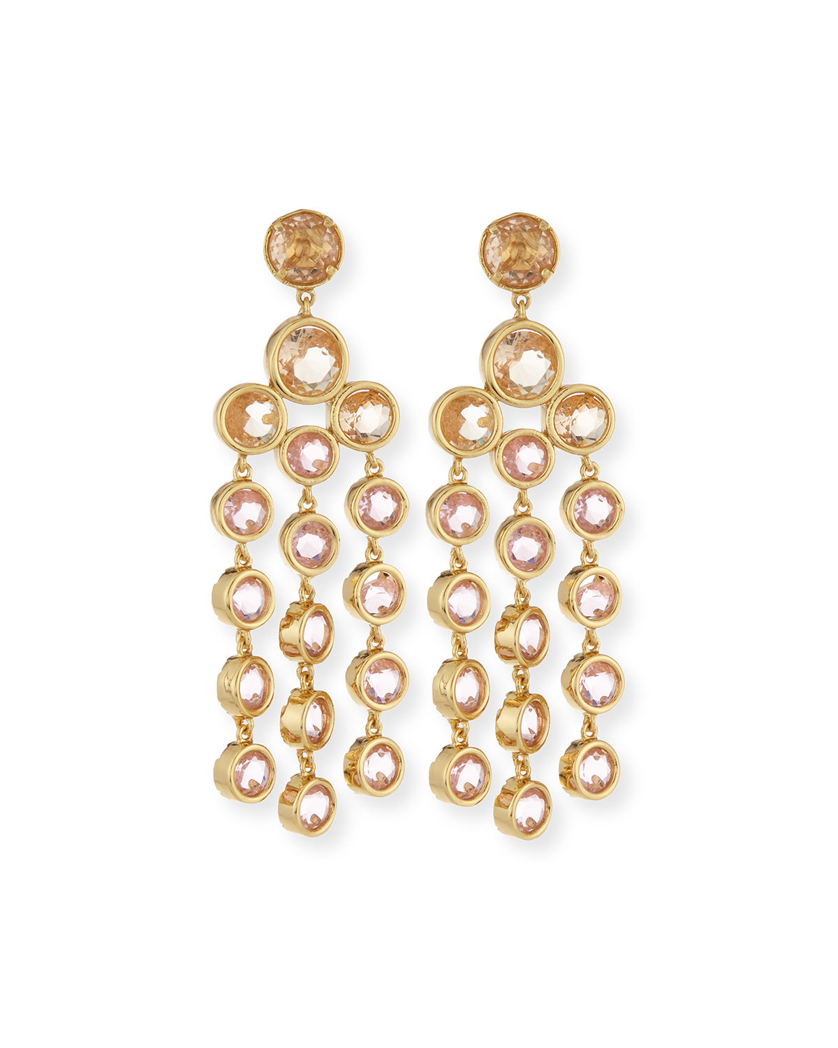 Kate Spade Sparkle Chandelier Earrings in Gold (BLUSH) Lyst