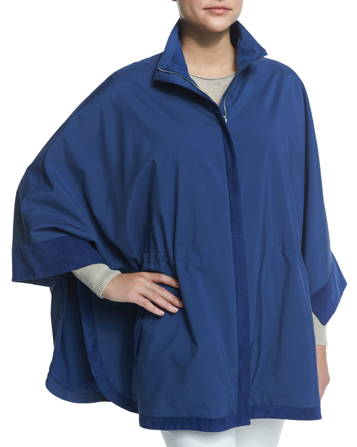 Loro Piana Cashmere Bloomsbury Windmate Reversible Cape in ...
