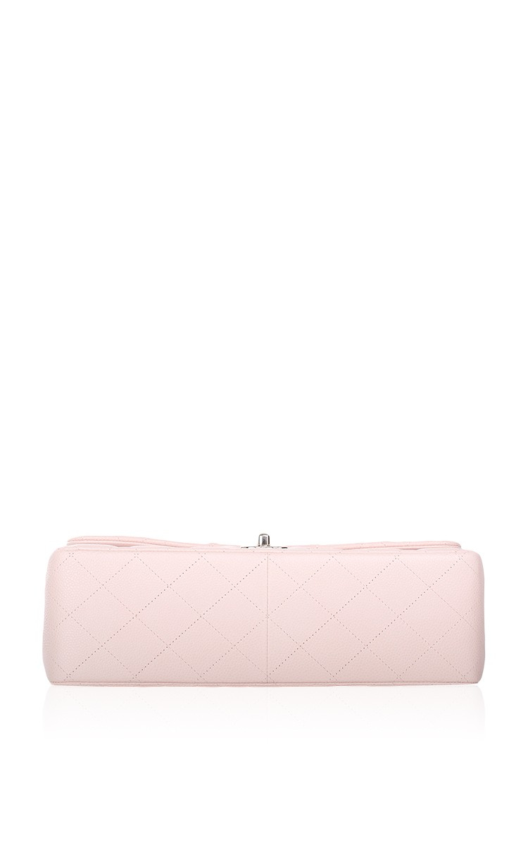Madison Avenue Couture Chanel Baby Pink Quilted Caviar Jumbo Classic Bag