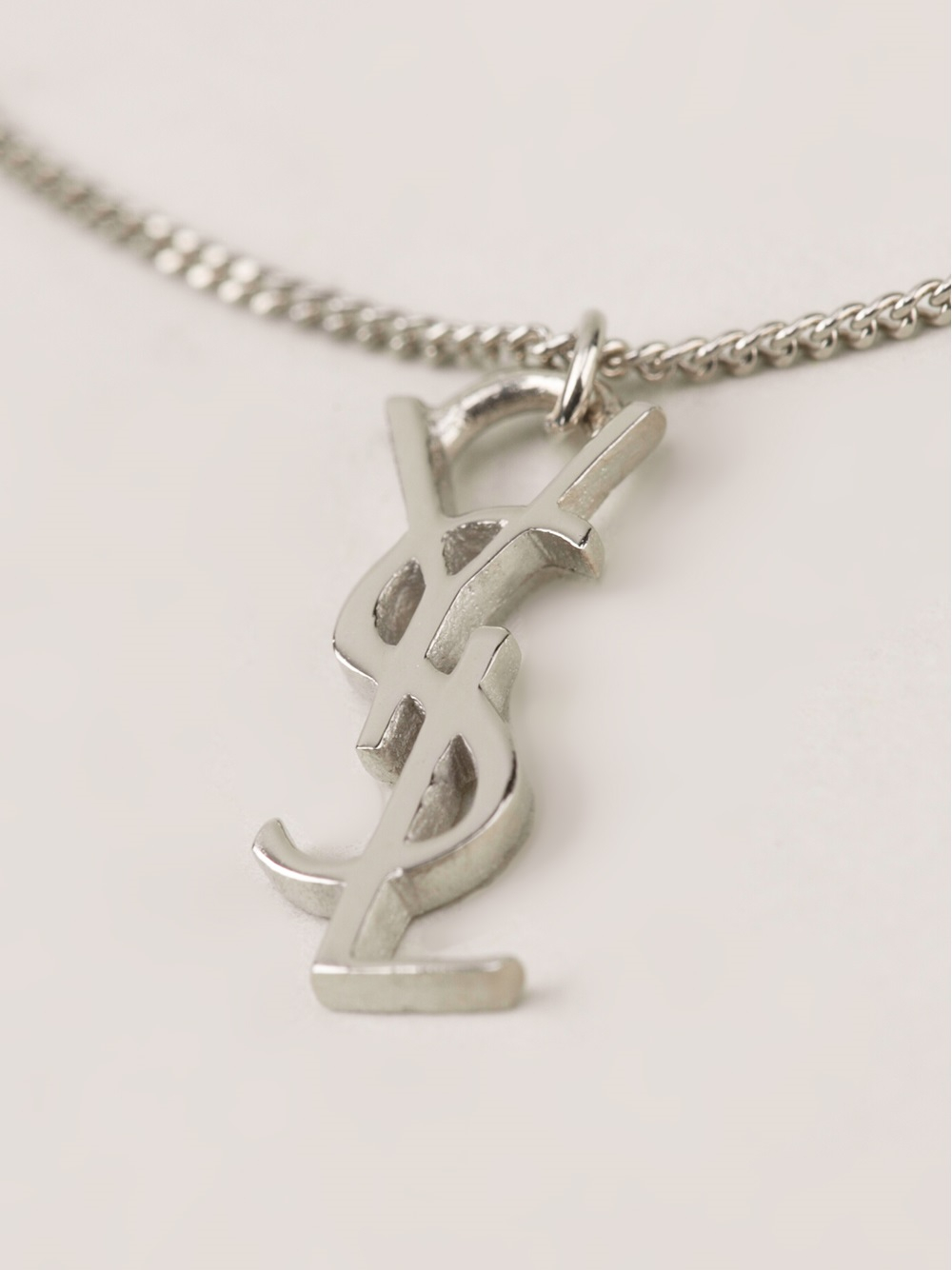 Monogram Chain Necklace - Luxury S00 Silver
