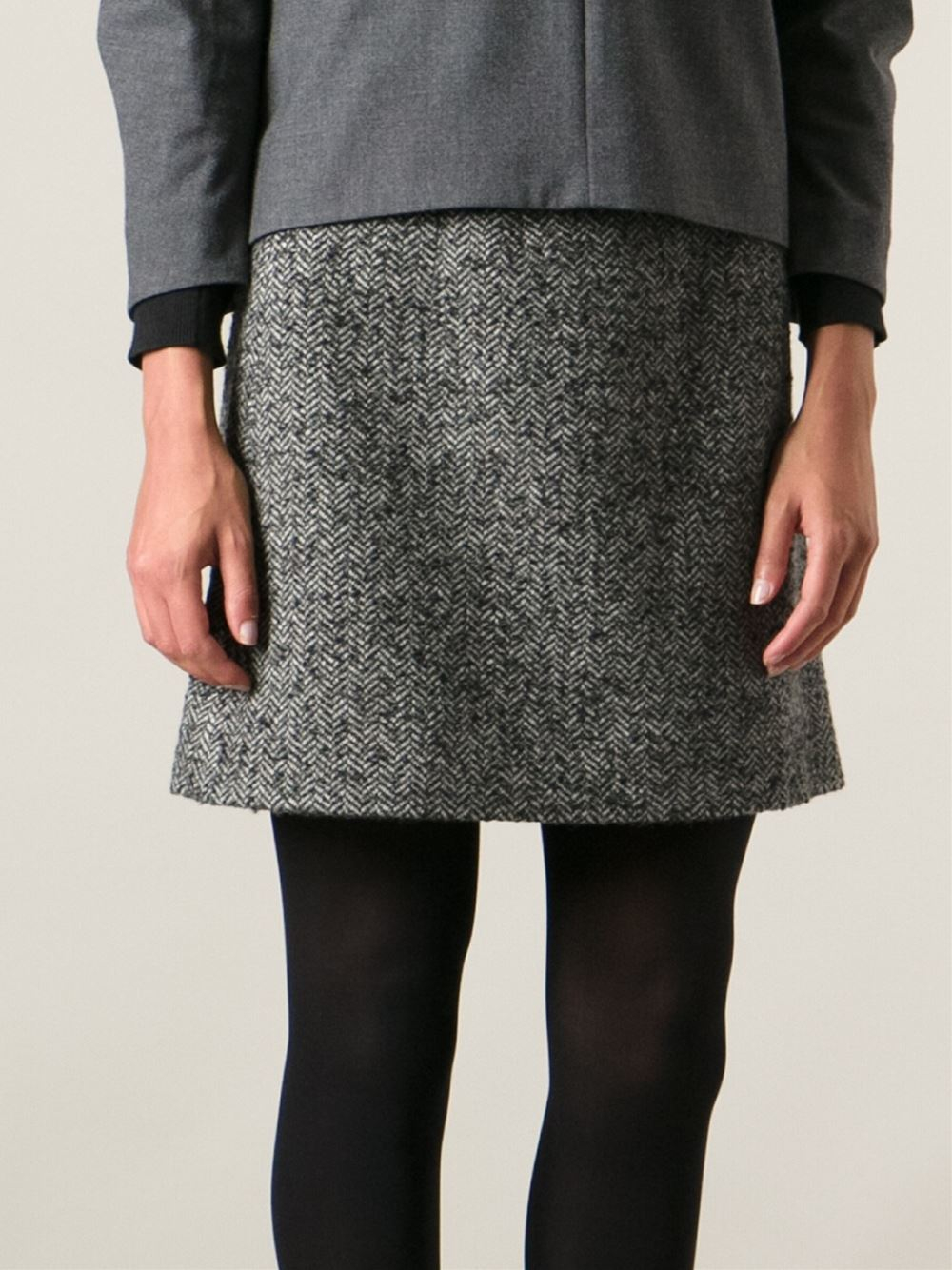 Tweed skirt grey Clearance