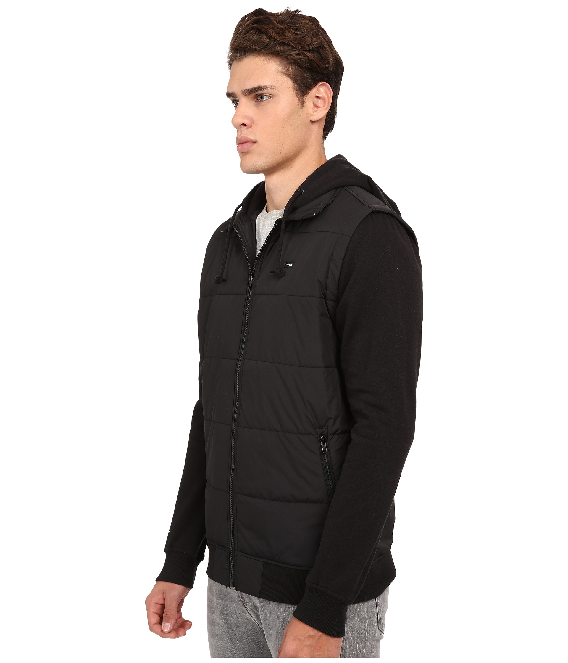 rvca vest hoodie