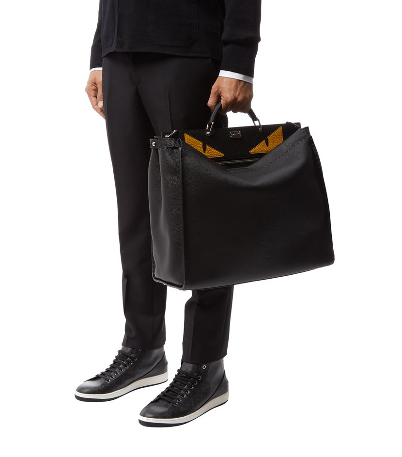 Fendi Monster Peekaboo Large Tote in Black for Men - Lyst