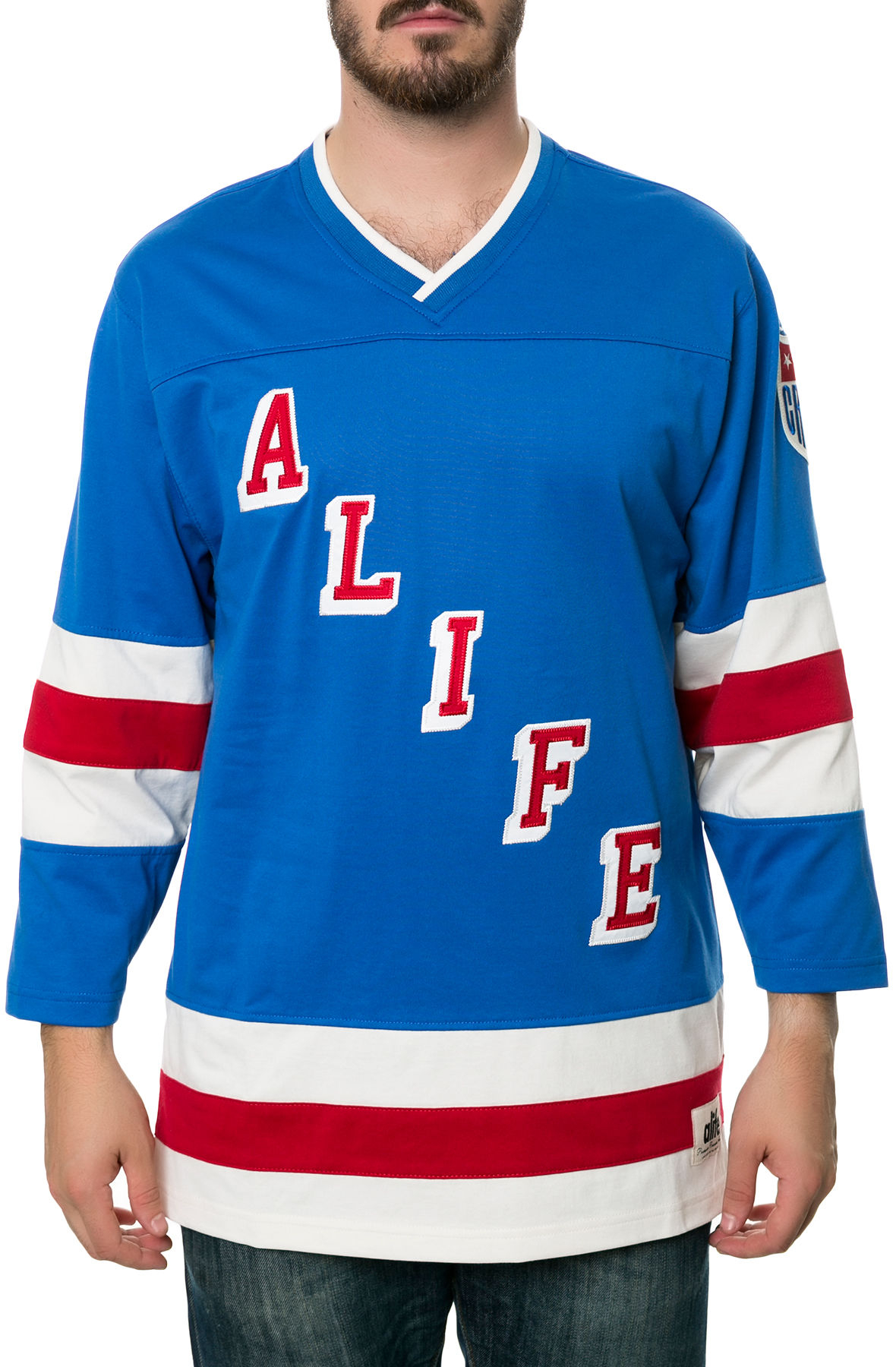 Download Lyst - Alife The Home Team Hockey Jersey in Blue for Men