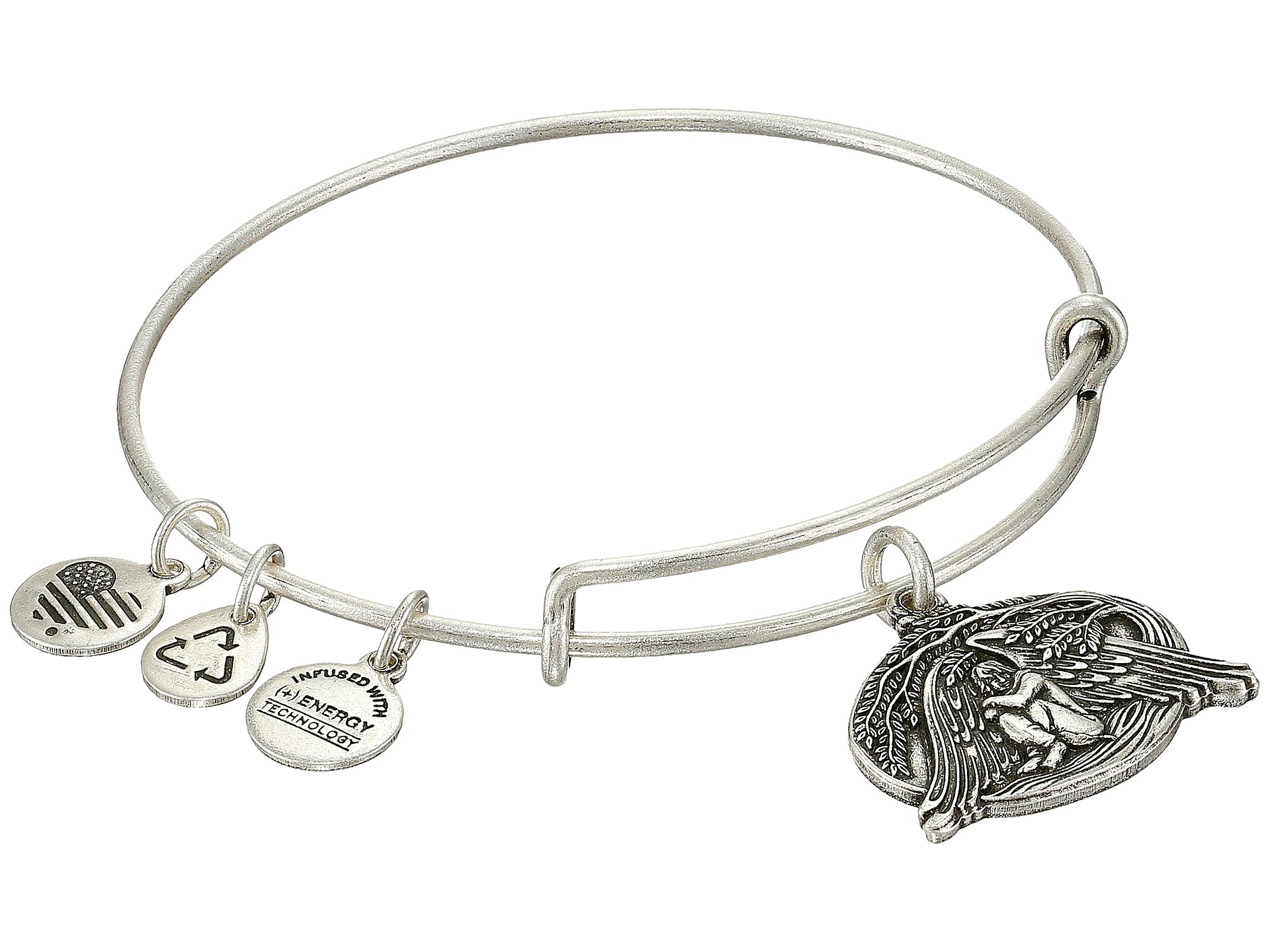 ALEX AND ANI Guardian Of Healing Charm Bangle in Metallic - Lyst