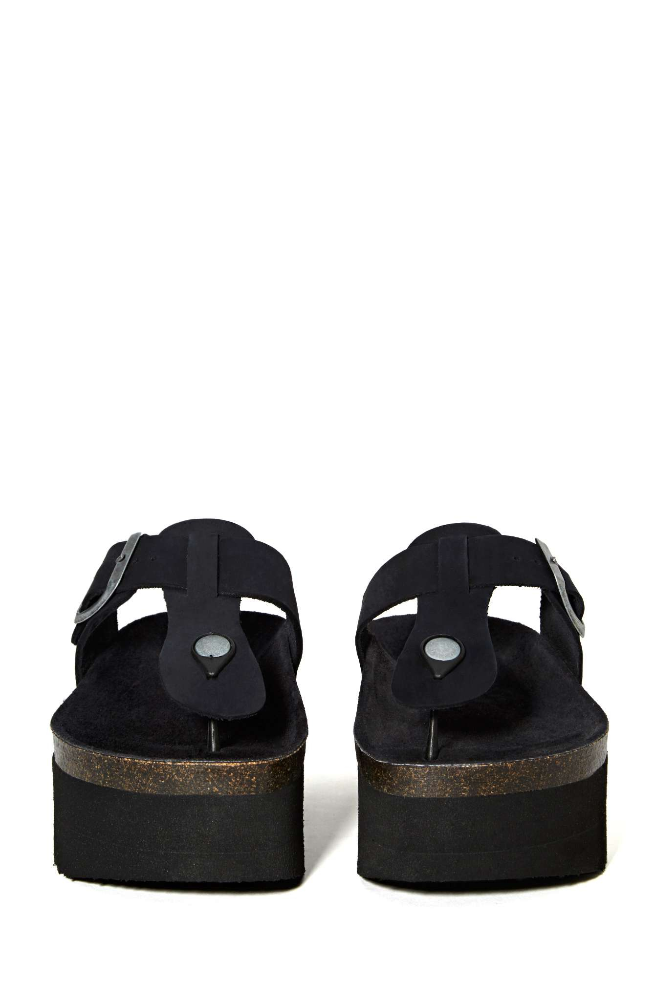 nasty gal black sandals