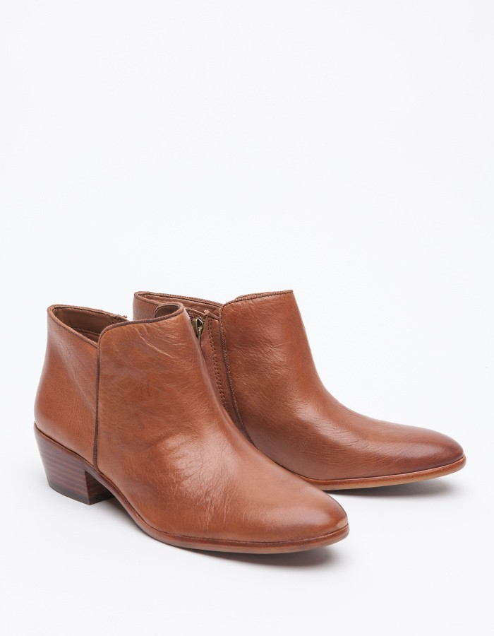 sam edelman petty ankle bootie deep saddle leather