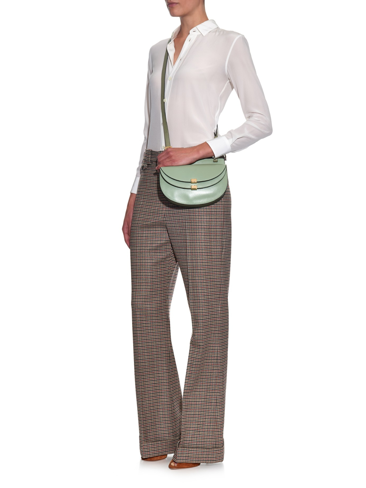 Chlo¨¦ Georgia Mini Leather Cross-Body Bag in Green (LIGHT GREEN ... Chlo¨¦ Georgia Mini Leather Cross-Body Bag in Green (LIGHT GREEN ...