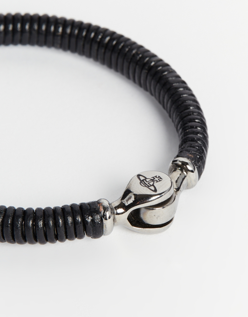 Vivienne Westwood Bangle Bracelet in Black for Men Lyst