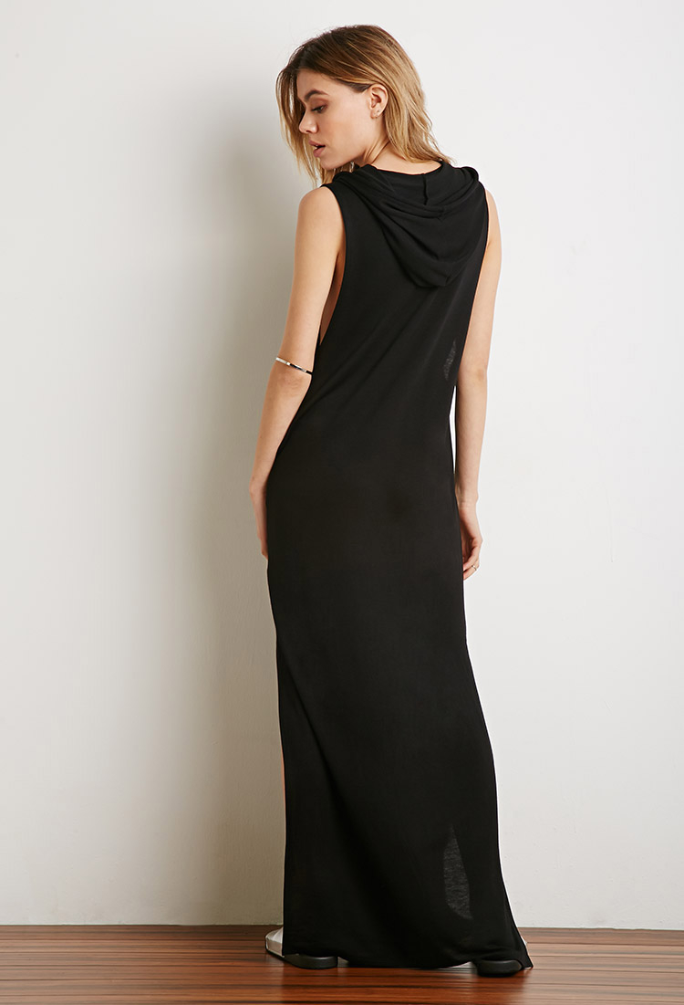 hooded maxi dress forever 21