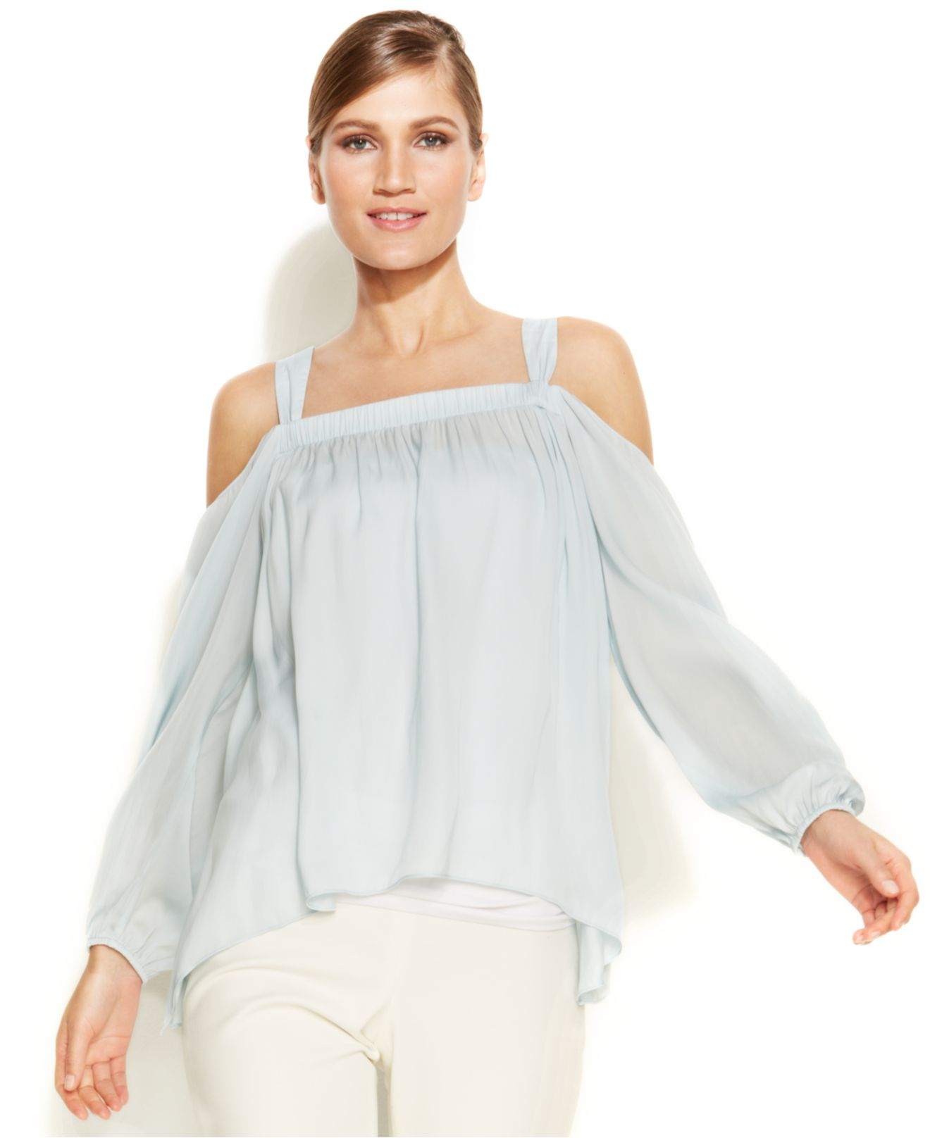 vince camuto cold shoulder top
