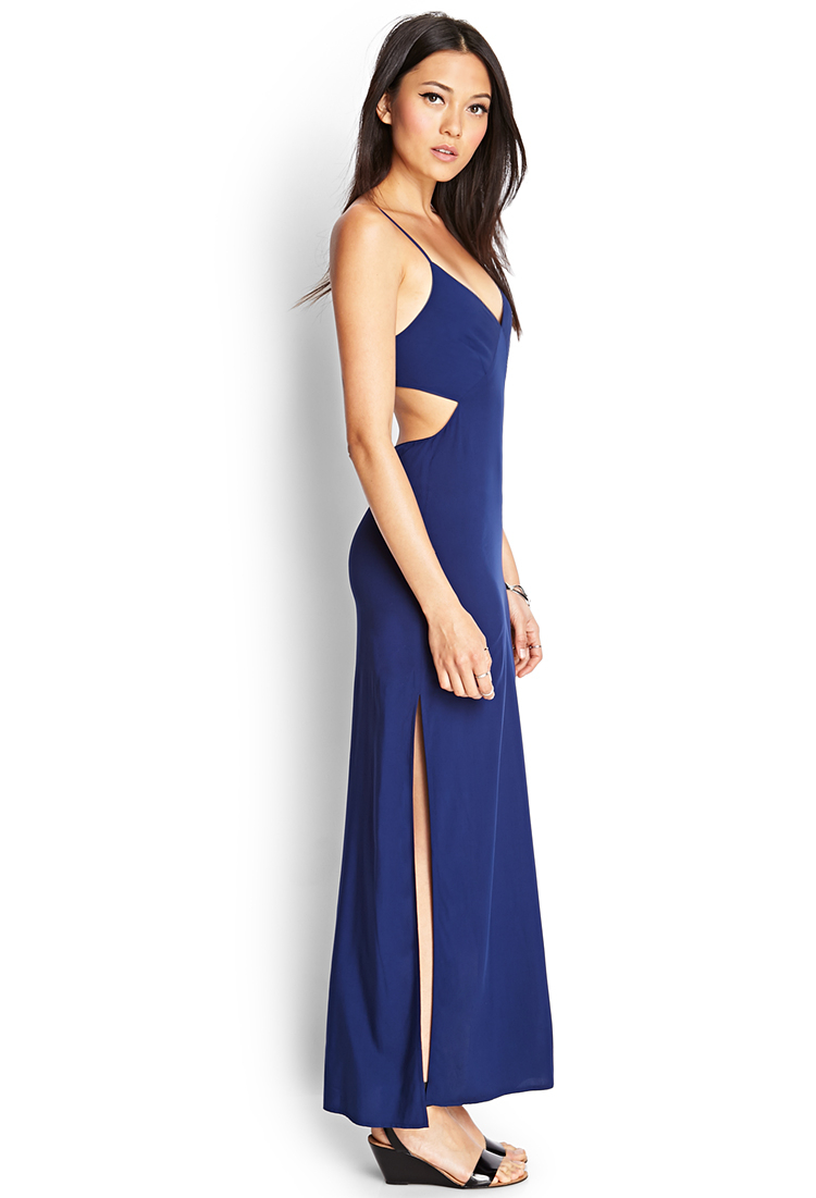 navy blue maxi dress forever 21